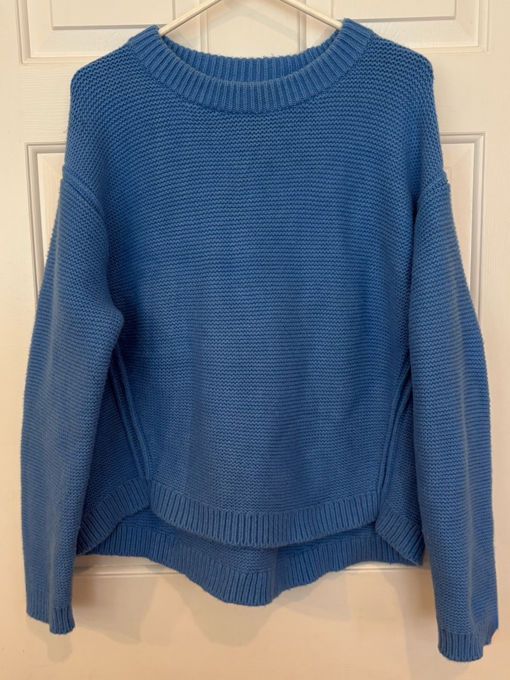BANANA REPUBLIC Textured Crew Neck Sweater Women's Size XL Light Blue